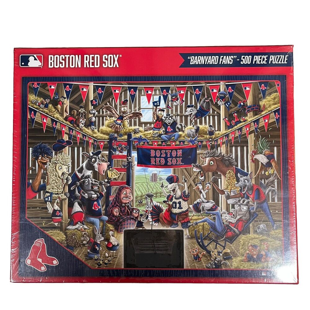 Boston Red Sox Barnyard Fans 500 Piece Puzzle New Sealed Baseball MLB